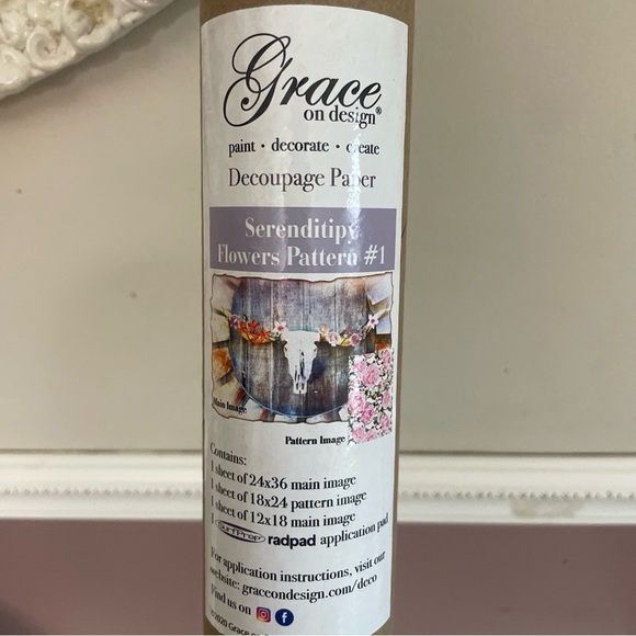 Serendipity Rub On Furniture Transfer Grace on Design - Picture 2 of 3